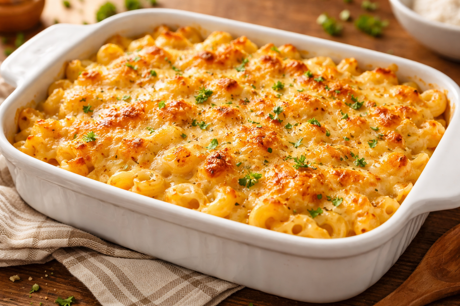 Makaronilaatikko uunissa